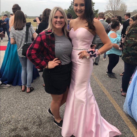 Light Pink Prom Dress - Picture 3 of 3